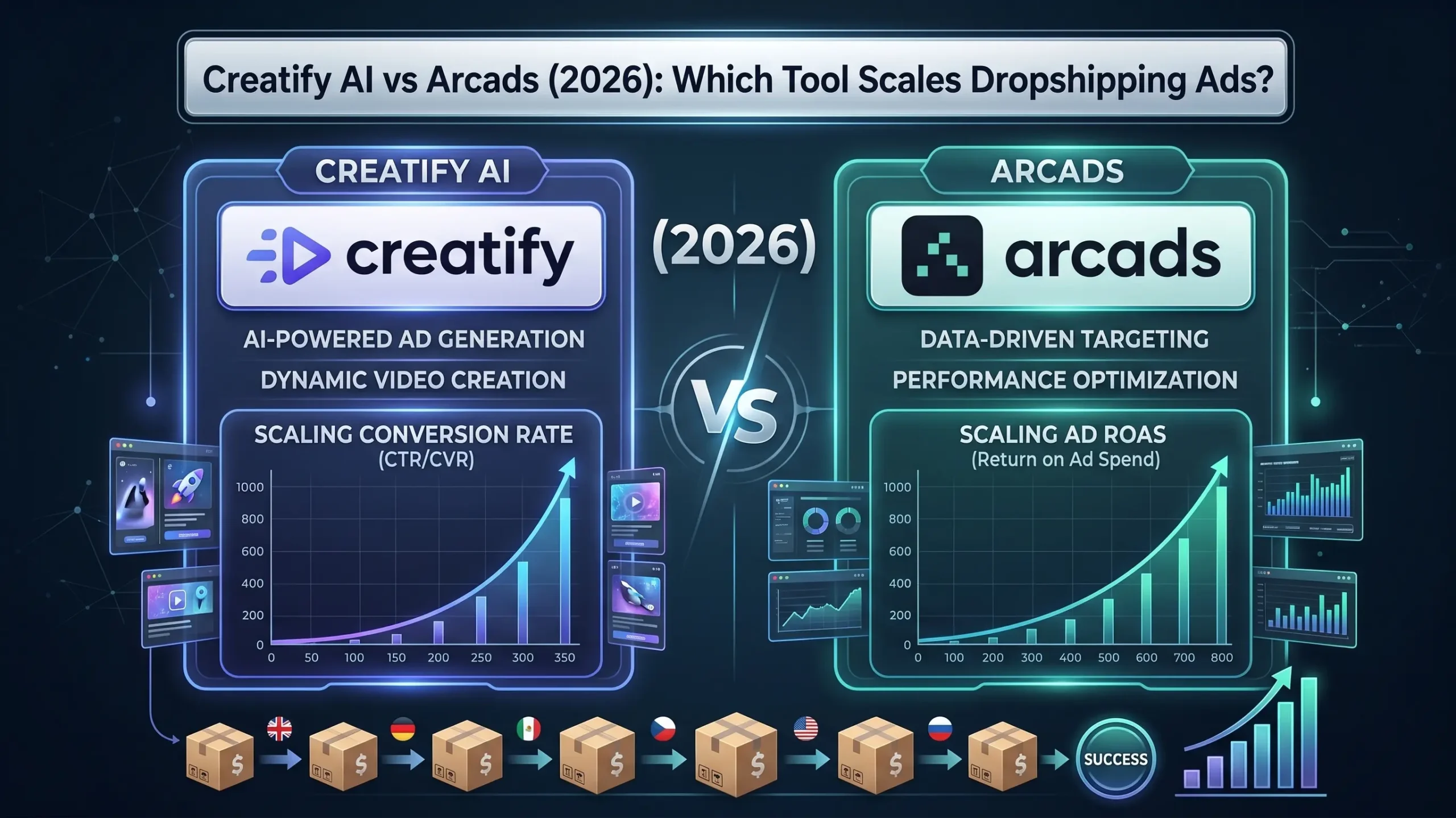 Creatify AI vs Arcads Comparison for Dropshipping Video Ads